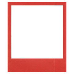 vintage film frame with a transparent background, instant photo polaroid frame isolated transparent background