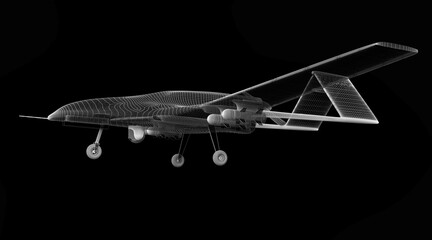 Combat drone 3d model - 725578538