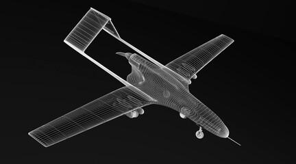 Combat drone 3d model - 725578542