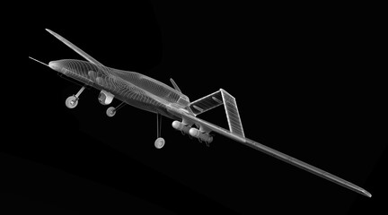 Combat drone 3d model - 725578548