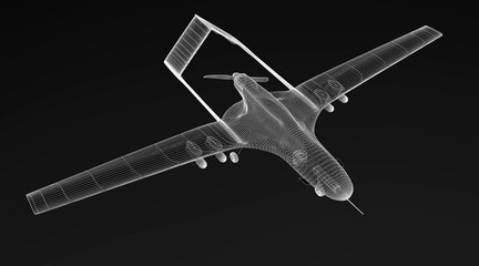 Combat drone 3d model - 725578590
