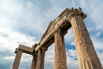 Fototapeta na wymiar ancient building in Athens Greece