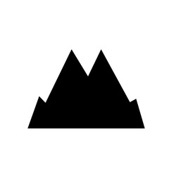 mountain solid icon