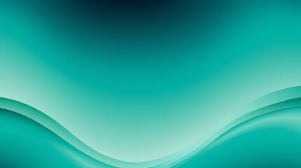 Obraz premium Abstract Gradient Waves: A Harmonious Blend of Aqua, Teal, and Green Hues Creating a Serene and Tranquil Colorful Background
