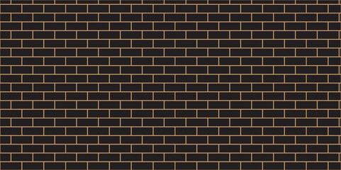 Dark black brick wall background. architecuture construction stone block brick wallpaper. seamless building cement concrete wall grunge background.	
