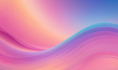 Obraz premium Colorful waves gradient background
