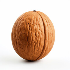 Fototapeta premium Walnuts on isolated background - ai generative