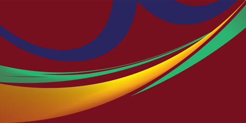 Fototapeta premium Abstract modern hipster graphic futuristic background. Ruby background with stripes. Vector abstract texture design background, bright poster, yellow and blue banner background Vector illustration.