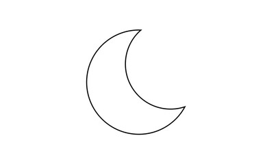 シンプルな月のアイコン