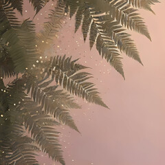 backgrounds with botanical ferns and leaves