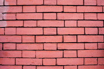 Pink bricks, brick wall, pink texture