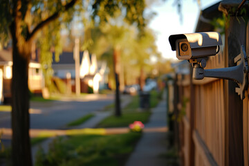 security camera on a street