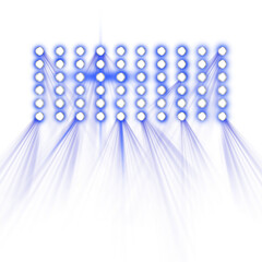 blue stadium lights with rays, spot light effect © Medamine