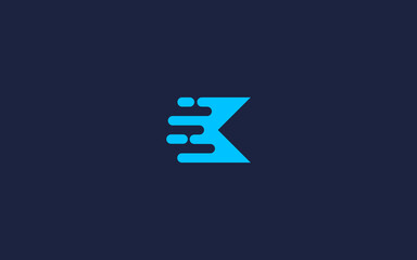 letter k fast logo icon design vector design template inspiration