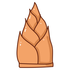Bamboo Shoot cartoon doodle