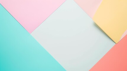 Minimalist pink and blue diagonal color block on a clean background.
