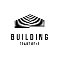 Building apartment property logo design creative idea