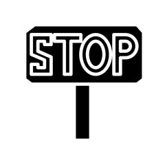 stop sign solid icon