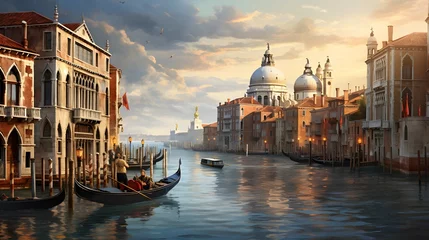 Rolgordijnen Grand Canal in Venice  © Ziyan Yang