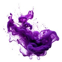 Deep violet ink on transparent png.
