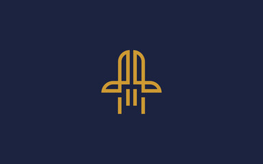 Fototapeta premium letter l with rocket logo icon design vector design template inspiration