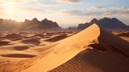 Fototapeta na wymiar Sand dune desert
