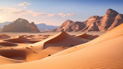 Fototapeta na wymiar Sand dune desert