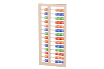 3D abacus icon minimal cute smooth isolated on pink pastel background, arithmetic game learn counting number concept. finance education. minimal cartoon.3D Rendering. a place for text, copy space.