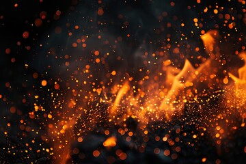 Fototapeta premium Fiery dance of night