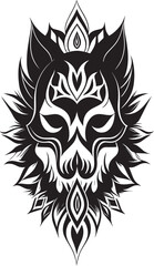 Fototapeta premium The mask tattoo designs vector