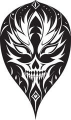 The mask tattoo designs vector