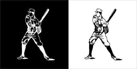 Illustration vector graphics of baseball icon