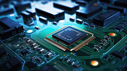 Surface Mount Technology green motherboard processor chip circuit board electronic machine circuit