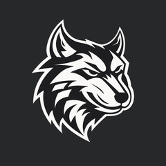 wolf head tattoo vector isolated logo silhouette best for your t-shirt