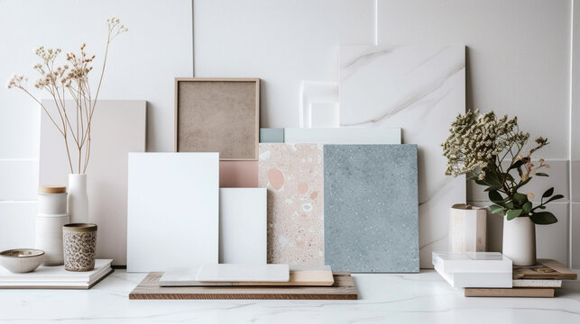 collage stone mood board