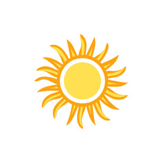 sun icon vector illustration