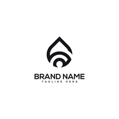 Abstract eye drop Logo creative symbol concept.