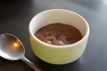 Red bean porridge is a porridge dish made with red beans as the main ingredient, and exists in various forms in various countries in Asia, including Korea.