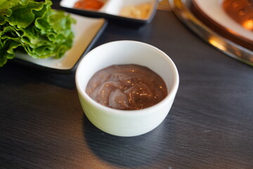 Red bean porridge is a porridge dish made with red beans as the main ingredient, and exists in...