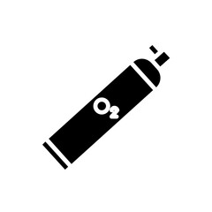 oxygen tube solid icon