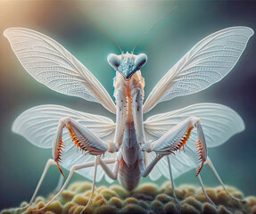 African flower mantis portrait