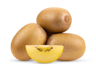 gold kiwi isolated on transparent png
