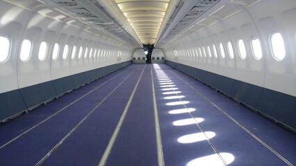 Aircraft Airbus A321 Cabin Empty