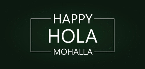 Happy Hola Mohalla Text illustration Design © Samia Razziq
