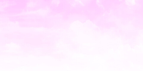 Pink sky soft clouds floated in the sky on a clear day. Beautiful air and sunlight with cloud scape colorful. Sunset sky for background. Pink sky vector illustration.