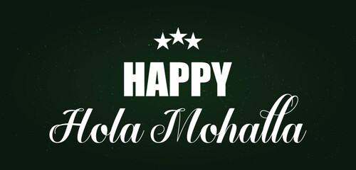 Happy Hola Mohalla Text illustration Design © Samia Razziq