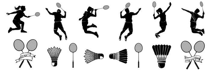badminton vector