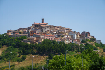 Fototapeta na wymiar Forenza, historic town in Basilicata, Italy