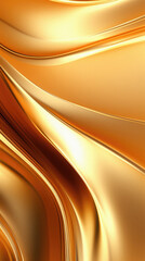 Golden satin background with some smooth lines in it ( )