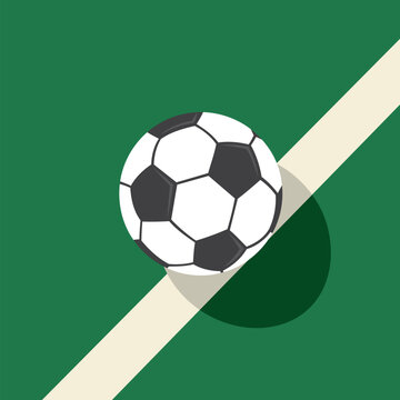 soccer ball vector art illustration design